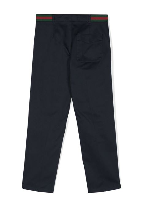 Pantalone lungo Gucci kids con banda Web sul cinturino GUCCI | PANTALONI E JEANS | 737990 XWA0I4080